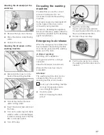 Предварительный просмотр 27 страницы Bosch Nexxt washer Operating Operating, Care And Installation Instructions Manual