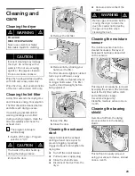 Preview for 23 page of Bosch Nexxt WTMC 3500UC Operation & Care Instructions Manual