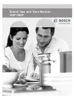 Предварительный просмотр 1 страницы Bosch NGP Series Use And Care Manual