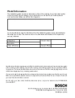 Предварительный просмотр 16 страницы Bosch NGP73 Use And Care Manual