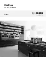 Bosch NIT5068UC Use And Care Manual предпросмотр