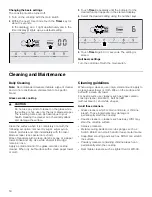 Предварительный просмотр 18 страницы Bosch NIT5666UC Use And Care Manual