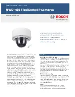 Bosch NWD-455 FlexiDome Specifications preview