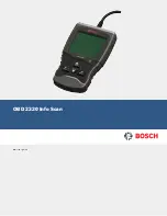 Bosch OBD 2220 INFO SCAN User Manual предпросмотр