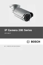 Bosch Onvif NTC-255-PI Installation And Operation Manual preview