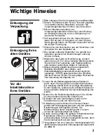 Preview for 3 page of Bosch PAD 12001 Instructions For Use Manual