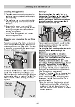 Предварительный просмотр 44 страницы Bosch PAS0720 Instructions For Use Manual