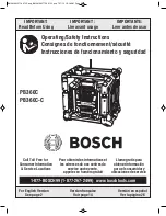 Preview for 1 page of Bosch pb360c Operating And Safety Instructions Manual