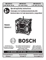 Bosch PB360S Operating/Safety Instructions Manual preview