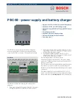 Preview for 1 page of Bosch PBC-60 Quick Manual