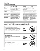 Предварительный просмотр 13 страницы Bosch PCK755UC - 4 Burner 30" Gas Cooktop Operating Instructions Manual