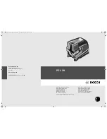 Bosch PCL 20 Original Instructions Manual preview