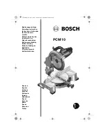 Предварительный просмотр 1 страницы Bosch PCM 10 Operating Instructions Manual