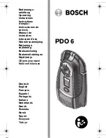 Bosch PDO 6 Operating Instructions Manual preview