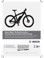 Предварительный просмотр 42 страницы Bosch Performance Line CX System Manual