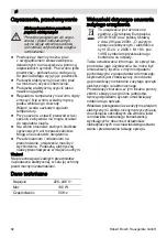 Preview for 63 page of Bosch PFP1037 Operating Instructions Manual