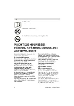 Preview for 3 page of Bosch PFP5230 Operating Instructions Manual