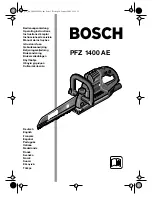 Bosch PFZ 1400 AE Operating Instructions Manual preview