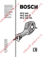 Bosch PFZ 600 Operating Instructions Manual предпросмотр