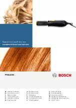 Bosch PHA 1151 Instruction Manual preview