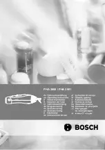 Bosch PHA 2660 Operating Instructions Manual preview