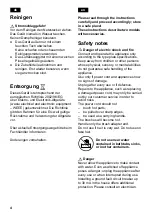 Preview for 5 page of Bosch PHA 2660 Operating Instructions Manual