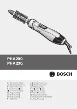 Preview for 1 page of Bosch PHA200 Operating Instructions Manual