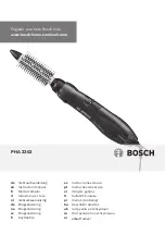 Bosch PHA2302 Instruction Manual preview