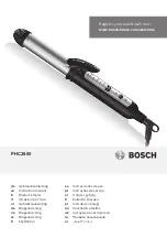 Bosch PHC2500 Instruction Manual preview