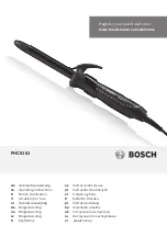 Bosch PHC5363 Operating Instructions Manual preview