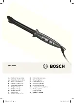 Bosch PHC9590 Operating Instructions Manual preview