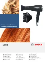 Preview for 1 page of Bosch PHD976 series Instruction Manual