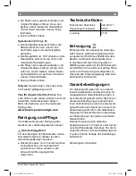 Preview for 10 page of Bosch PHS 2101B Operating Instructions Manual
