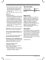 Preview for 15 page of Bosch PHS 2101B Operating Instructions Manual