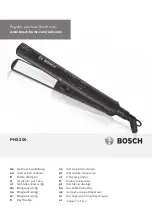 Bosch PHS200 Series Instruction Manual preview