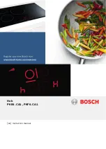 Предварительный просмотр 1 страницы Bosch PKE6 CA1 Series Instruction Manual