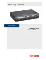 Предварительный просмотр 1 страницы Bosch PLE-10M2-US Installation And User Instructions Manual