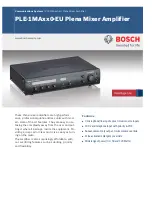 Bosch PLE‑1MAxx0‑EU Specification preview