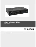 Preview for 1 page of Bosch PLE-1MEXX0-XX Installation And Operation Manual