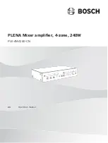 Preview for 1 page of Bosch PLE-4MA240-CN Operation Manual