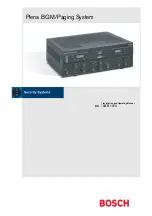 Bosch Plena LBB 1970 Installation And Operating Manual preview