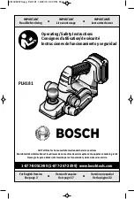 Bosch PLH181 Operating/Safety Instructions Manual предпросмотр