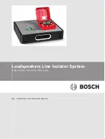 Bosch PM1-LISD Installation And Operation Manual preview