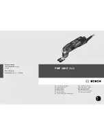 Bosch PMF 180 E Multi Original Instructions Manual preview