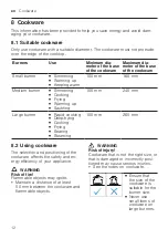 Preview for 12 page of Bosch PNP0E6V10I User Manual And Installation Instructions