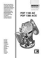 Bosch POF 1100 AE Operating Instructions Manual предпросмотр