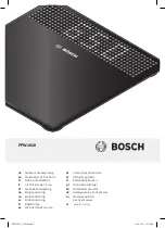 Preview for 1 page of Bosch PPW1010 Operating Instructions Manual