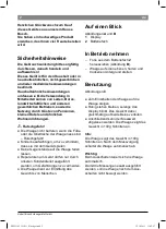 Preview for 4 page of Bosch PPW3105 Operating Instructions Manual