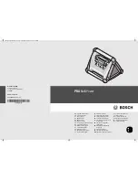 Bosch PRA MultiPower Original Instructions Manual preview