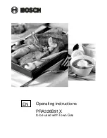 Предварительный просмотр 1 страницы Bosch PRA326B91X Operating Instructions Manual